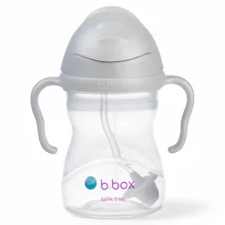 Bidony I Butelki|Bidony I Butelki | b.box Bidon ze słomką 240 ml, szary