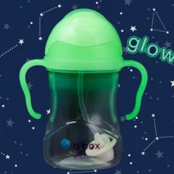 Bidon ze słomką 240 ml, ŚWIECĄCY Glow in the dark