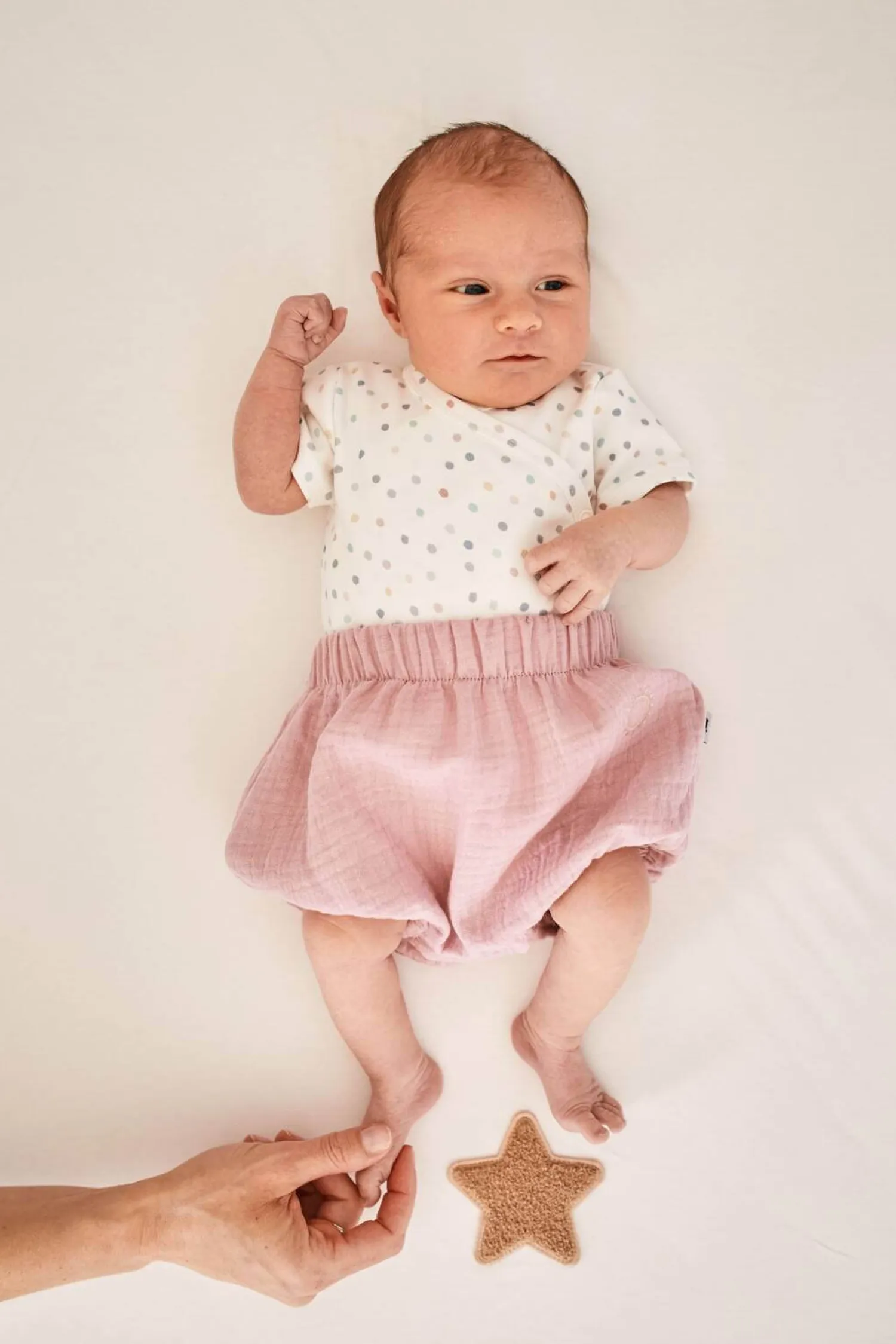 Ubranka Dziecięce|Spodenki | Pink no More Bloomersy muślinowe - DUSTY PINK