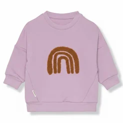 Bluza z bawełny organicznej GOTS Little Gang Rainbow lilac