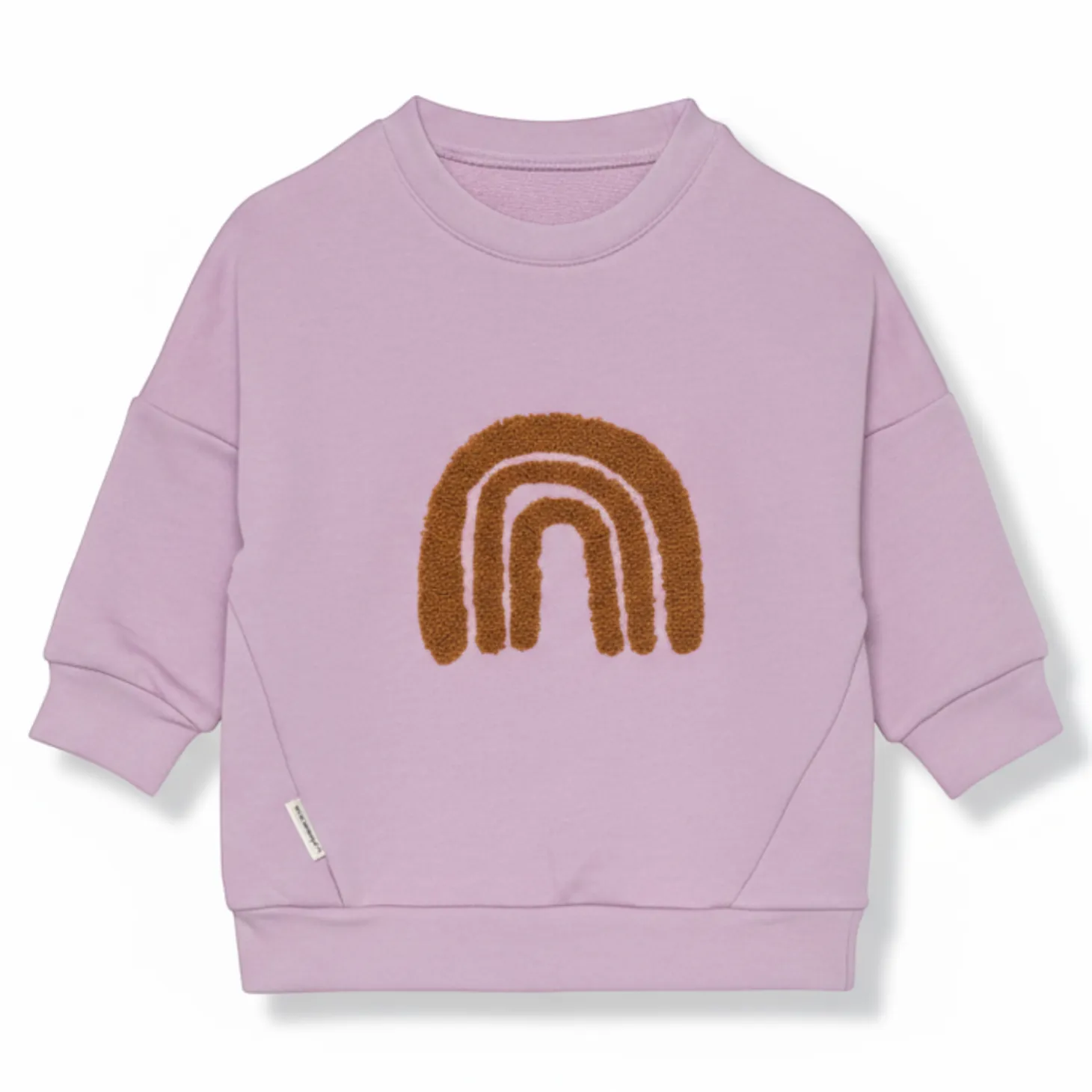 Bluza z bawełny organicznej GOTS Little Gang Rainbow lilac