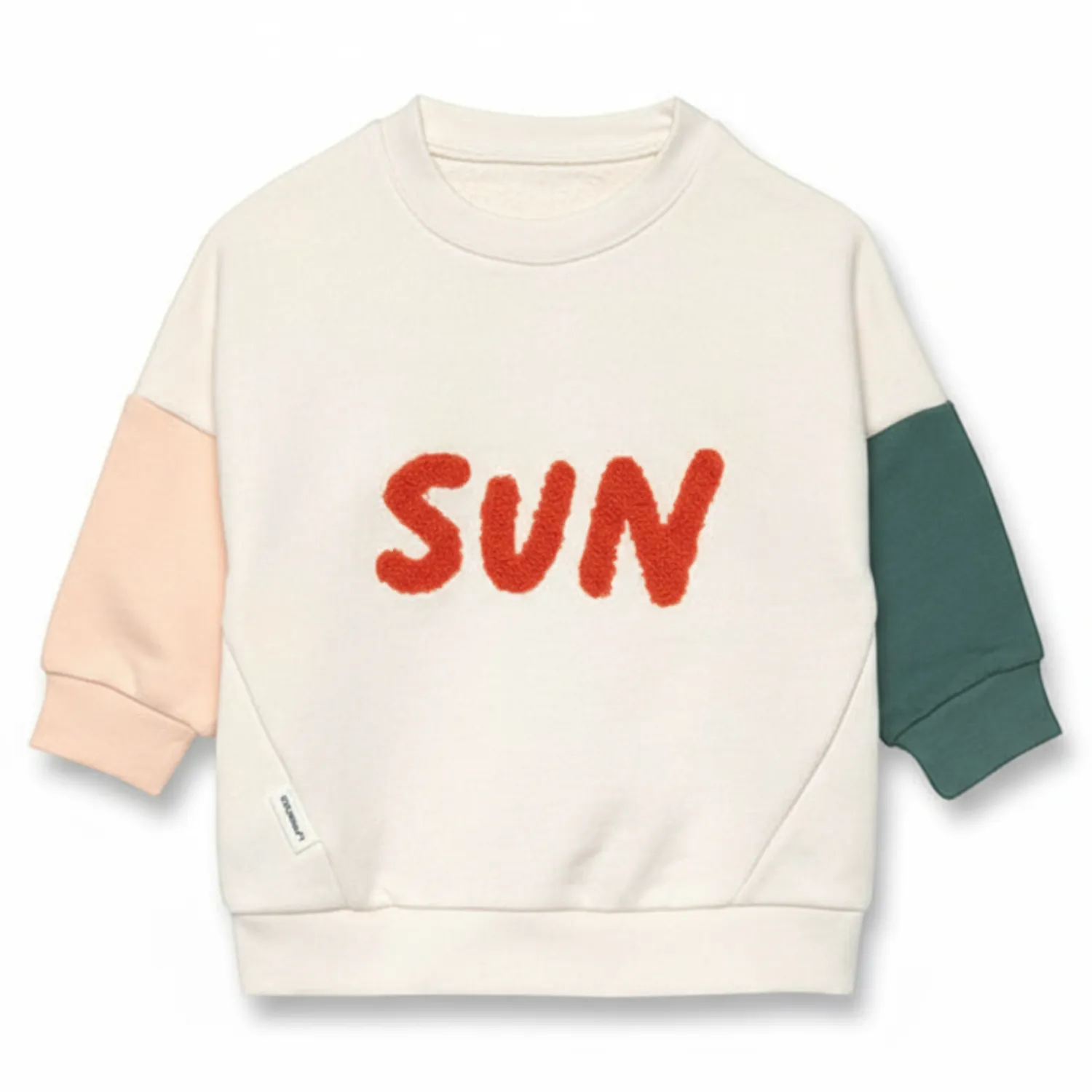 Ubranka Dziecięce | Lassig Bluza z bawełny organicznej GOTS Little Gang Sun milky