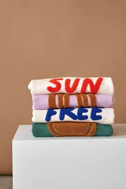 Ubranka Dziecięce | Lassig Bluza z bawełny organicznej GOTS Little Gang Sun milky