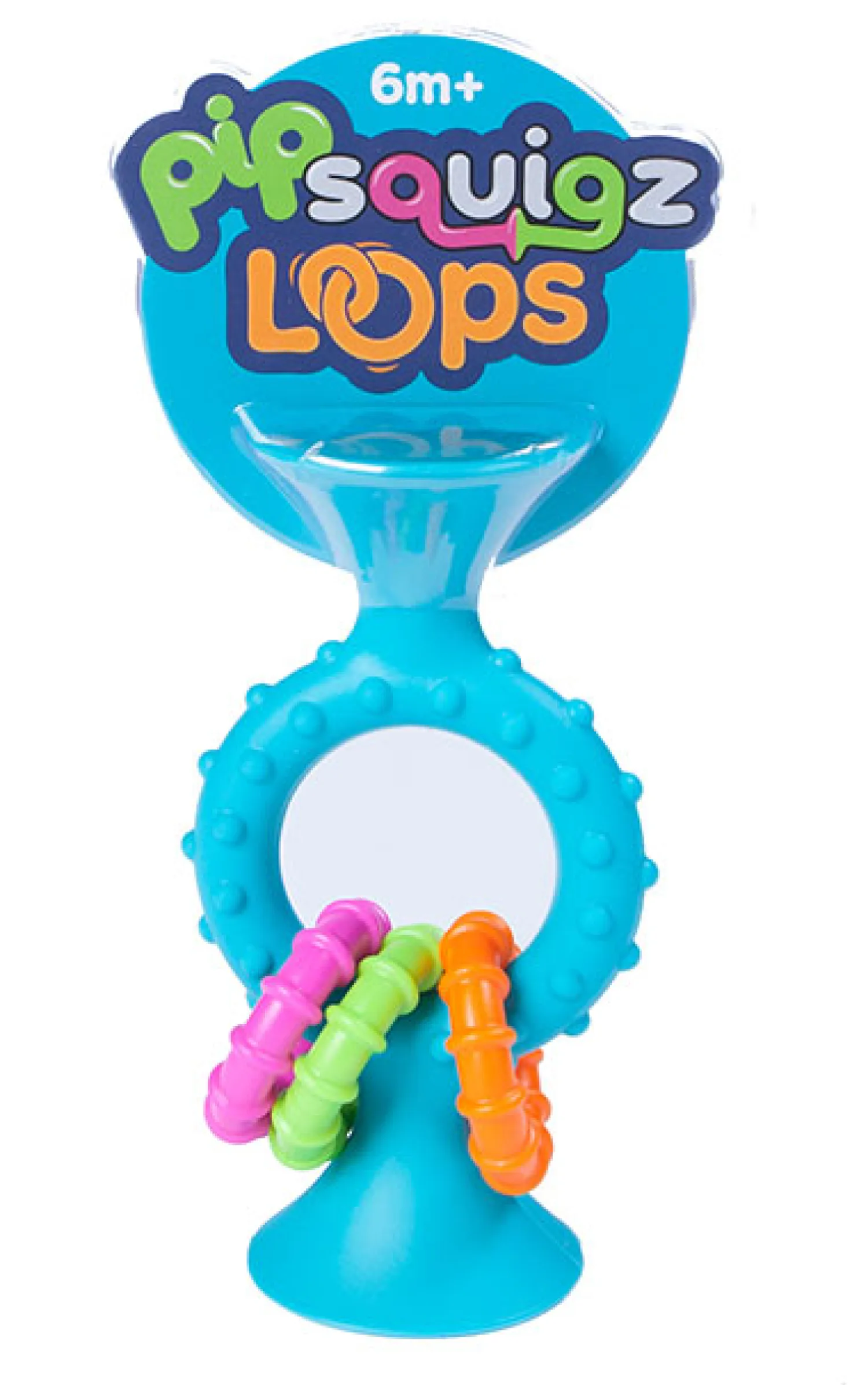 Idealne W Podróży|Grzechotki | Fat Brain Toys Bobo Przyssawki - grzechotka niebieska