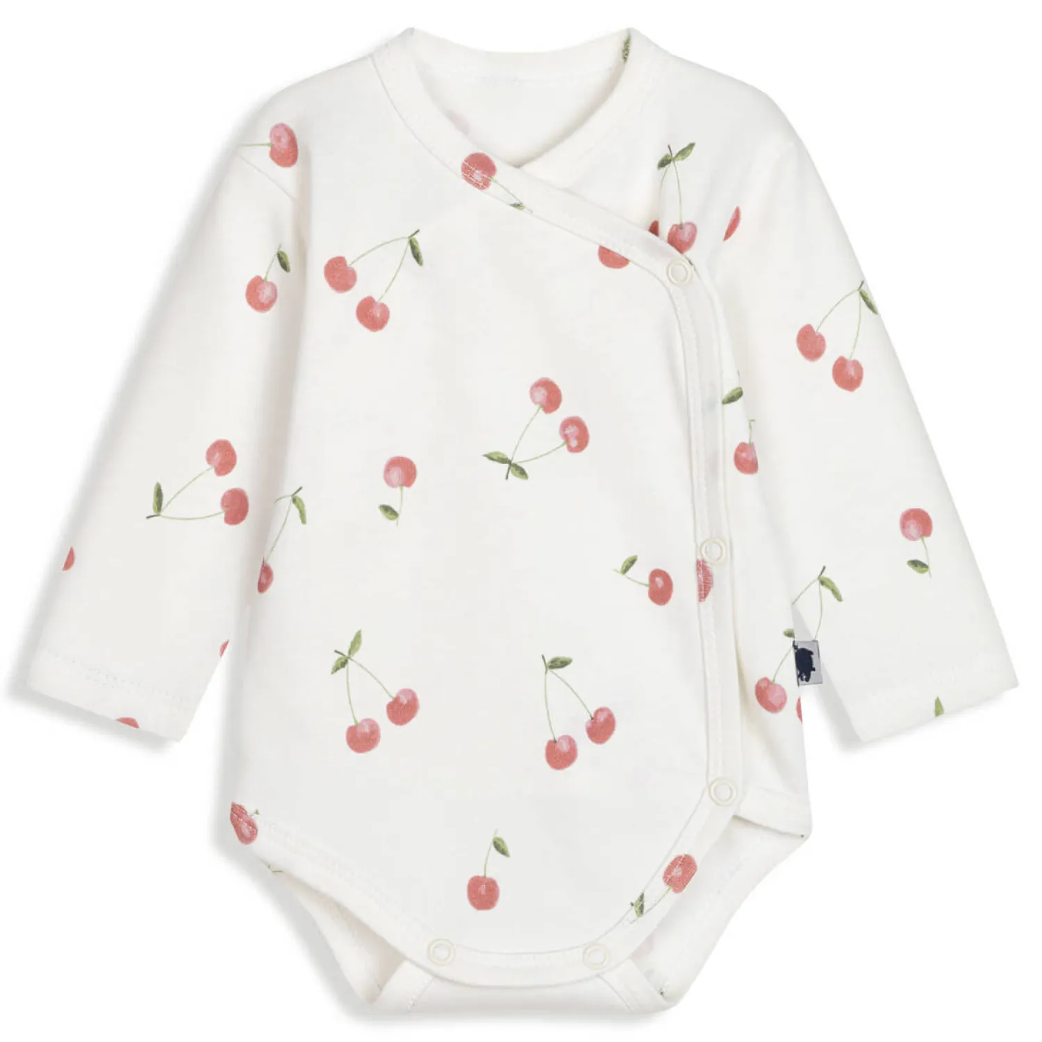 Body|Ubranka Dziecięce | Pink no More Body kopertowe z długim rękawem - CHERRIES