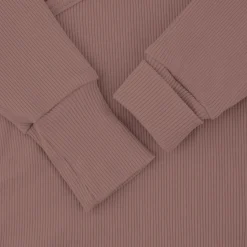 Body|Ubranka Dziecięce | BabySteps Body kopertowe z prążkowanej dzianiny z długim rękawem - Vintage Rose