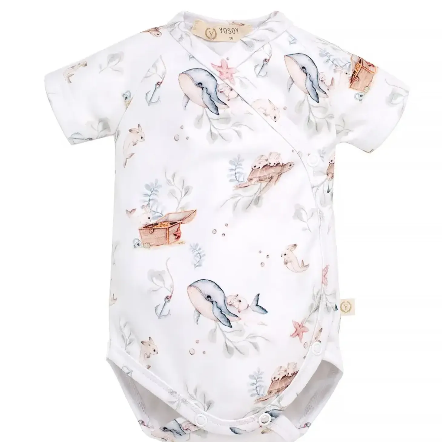 Body organic cotton krótki rękaw - MAGIC OCEAN