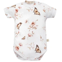 Body|Ubranka Dziecięce | YOSOY Body organic cotton krótki rękaw - BUTTERFLIES