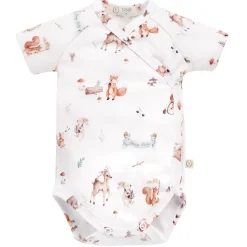 Body|Ubranka Dziecięce | YOSOY Body organic cotton krótki rękaw - FOREST FRIENDS