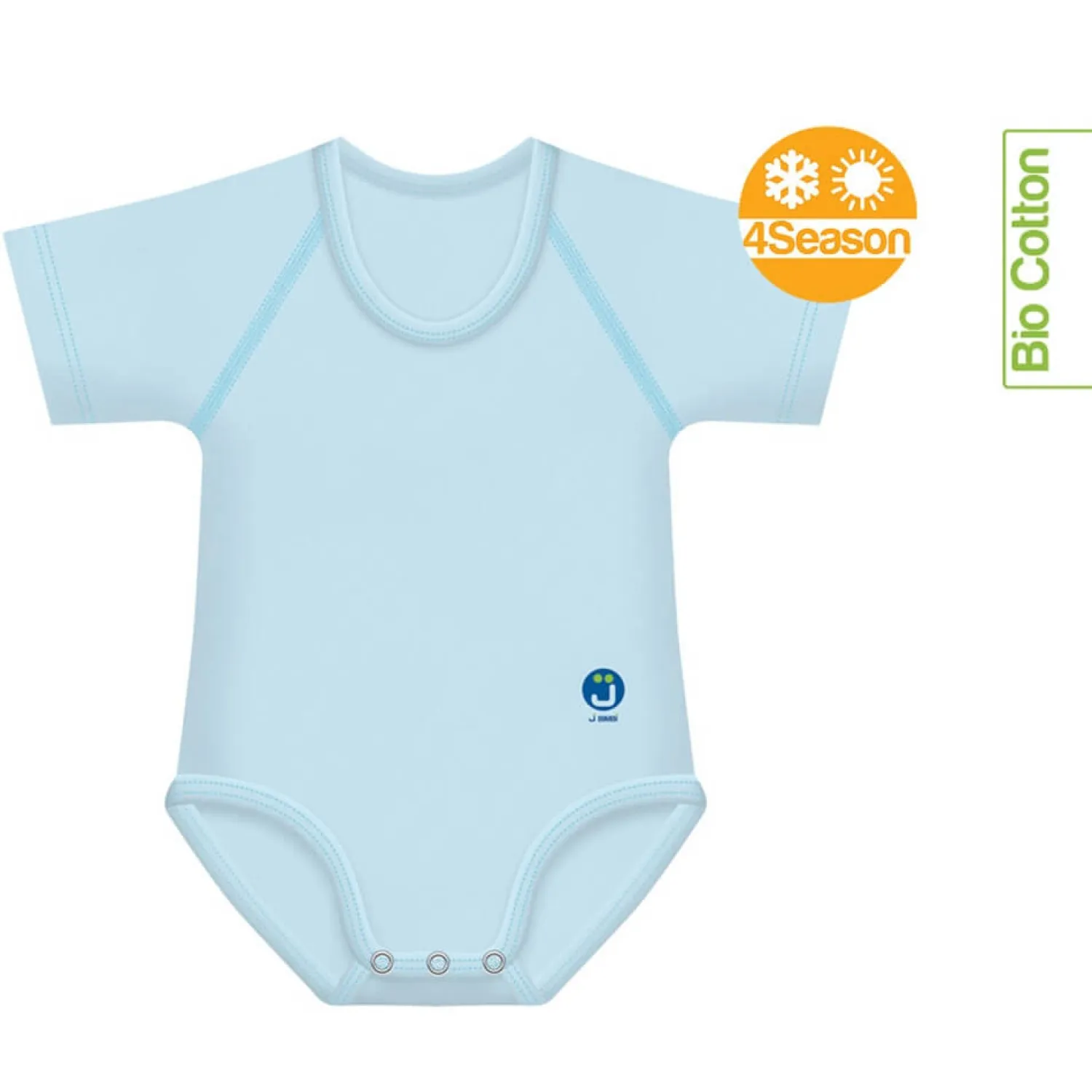 Body|Ubranka Dziecięce | J BIMBI Body rosnące Bio Cotton 4Season 0-36m light blue