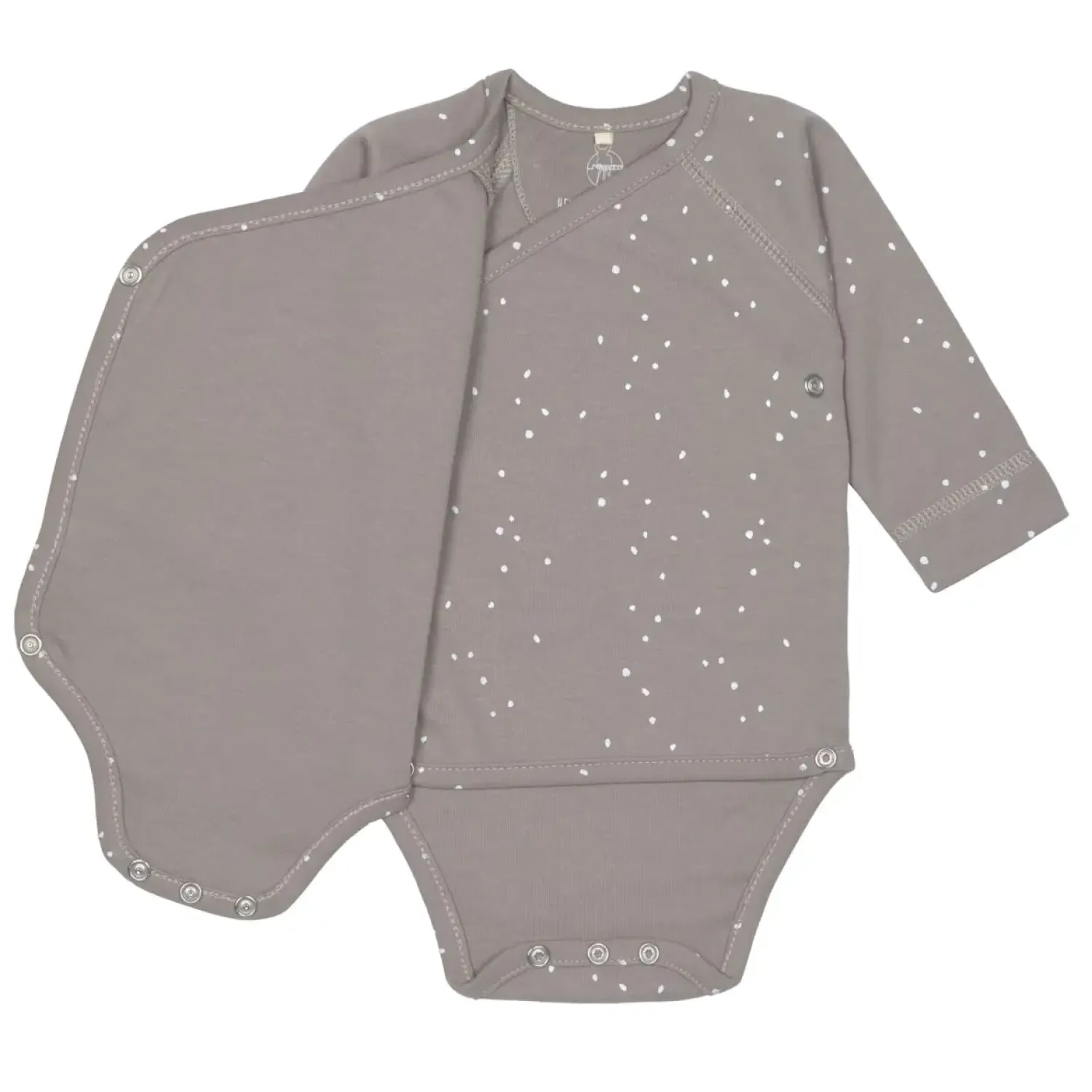 Body|Ubranka Dziecięce | Lassig Body z długim rękawem GOTS, Sprinkle taupe