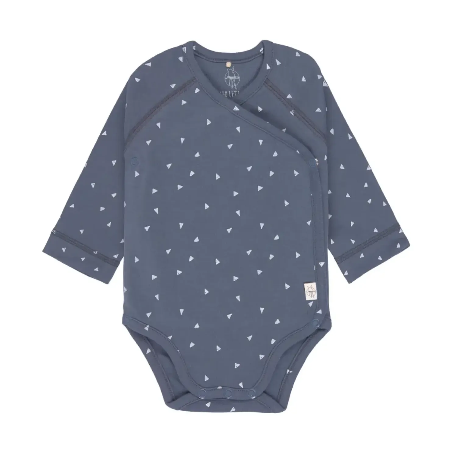 Body|Ubranka Dziecięce | Lassig Body z długim rękawem GOTS, Triangle Blue