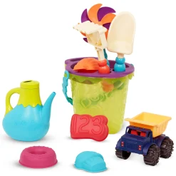 Do Piaskownicy|2 Lata + | B.Toys B. Ready Beach Bag – torba z akcesoriami do piasku - niebieska