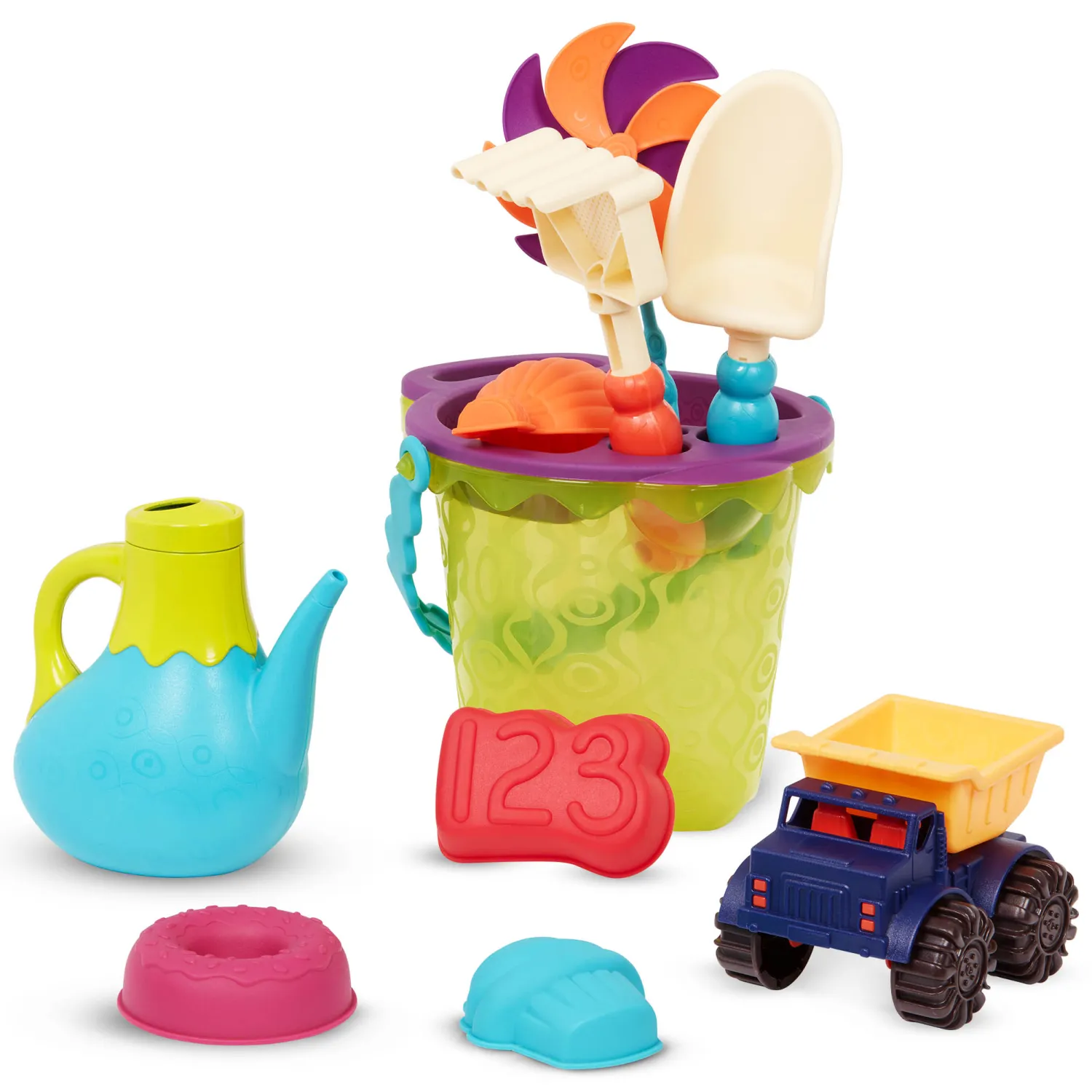 Do Piaskownicy|2 Lata + | B.Toys B. Ready Beach Bag – torba z akcesoriami do piasku - niebieska