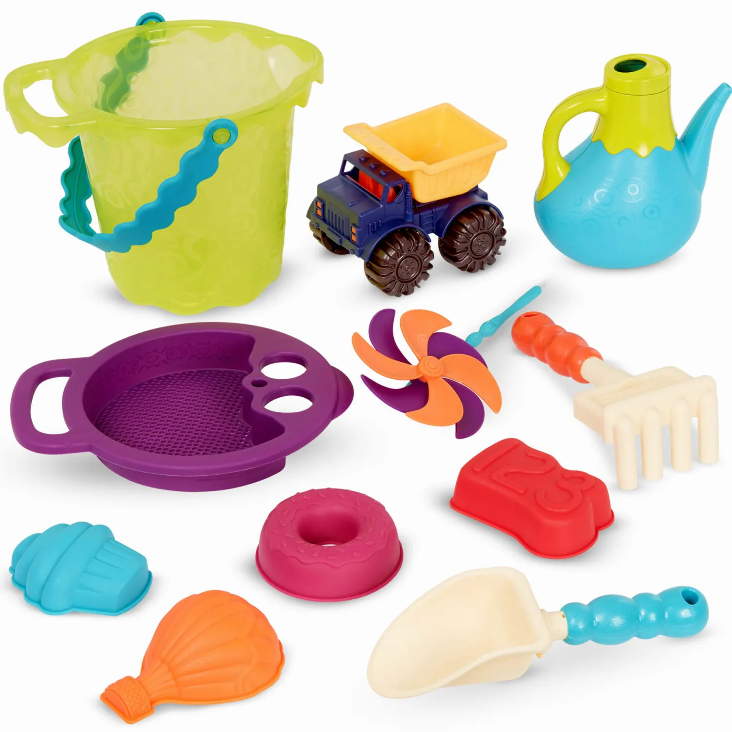 Do Piaskownicy|2 Lata + | B.Toys B. Ready Beach Bag – torba z akcesoriami do piasku - niebieska