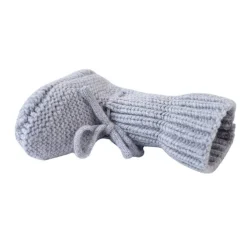 Buciki niechodki z wełny merino 100% - szare Drizzle