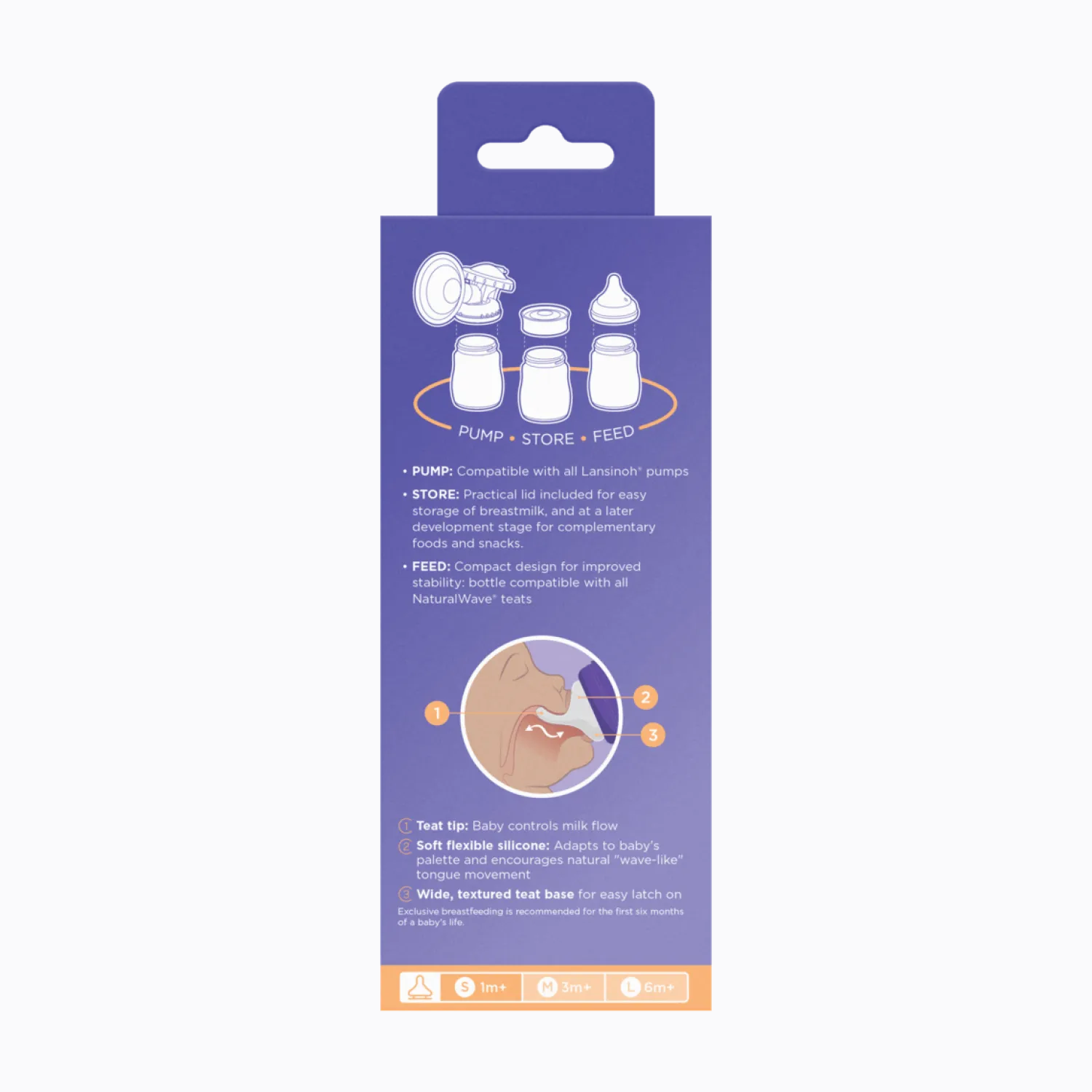 Butelki Do Karmienia|Butelki I Akcesoria | Lansinoh Butelka do karmienia 160 ml ze smoczkiem Natural Wave™ o wolnym przepływie