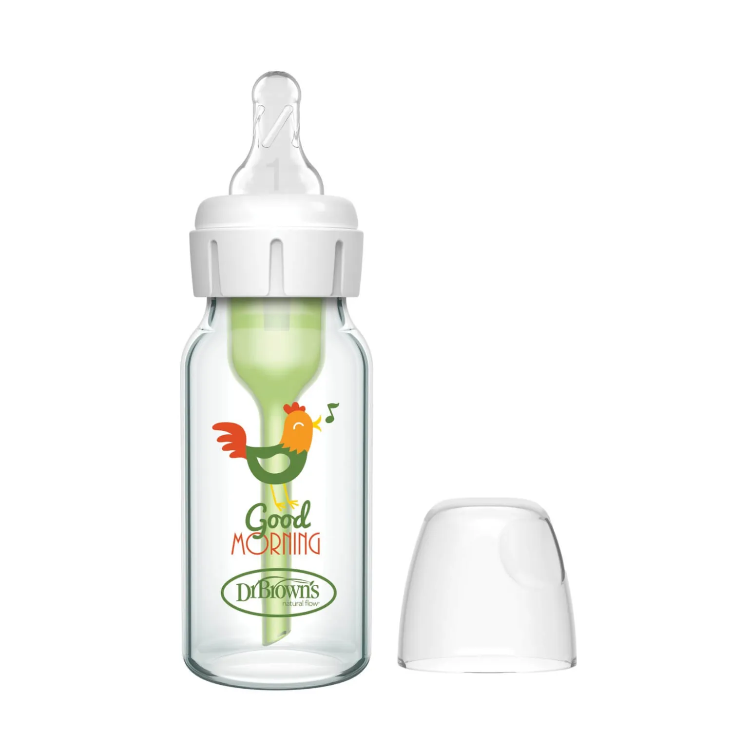 Butelki Do Karmienia|Butelki I Akcesoria | Dr Brown's Butelka do karmienia niemowląt Options+ szkło - kogut, 120ml