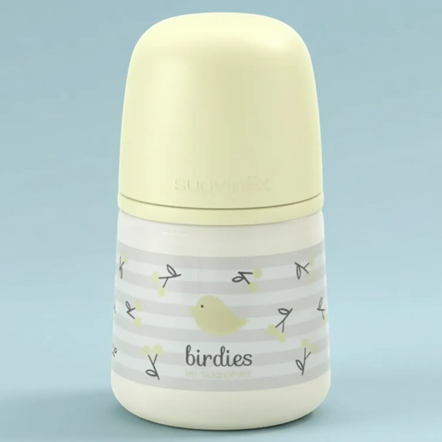 Butelki Do Karmienia|Butelki I Akcesoria | Suavinex Butelka fizjologiczna SX Pro wolny przepływ Birdies, 150ml - waniliowa
