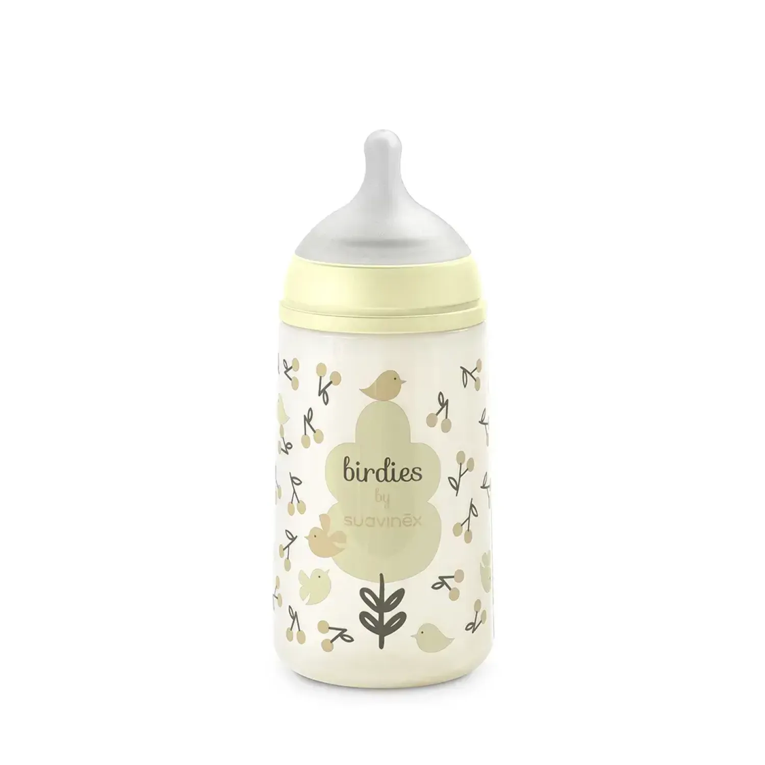 Butelki Do Karmienia|Butelki I Akcesoria | Suavinex Butelka fizjologiczna SX Pro średni przepływ Birdies, 270ml - waniliowa