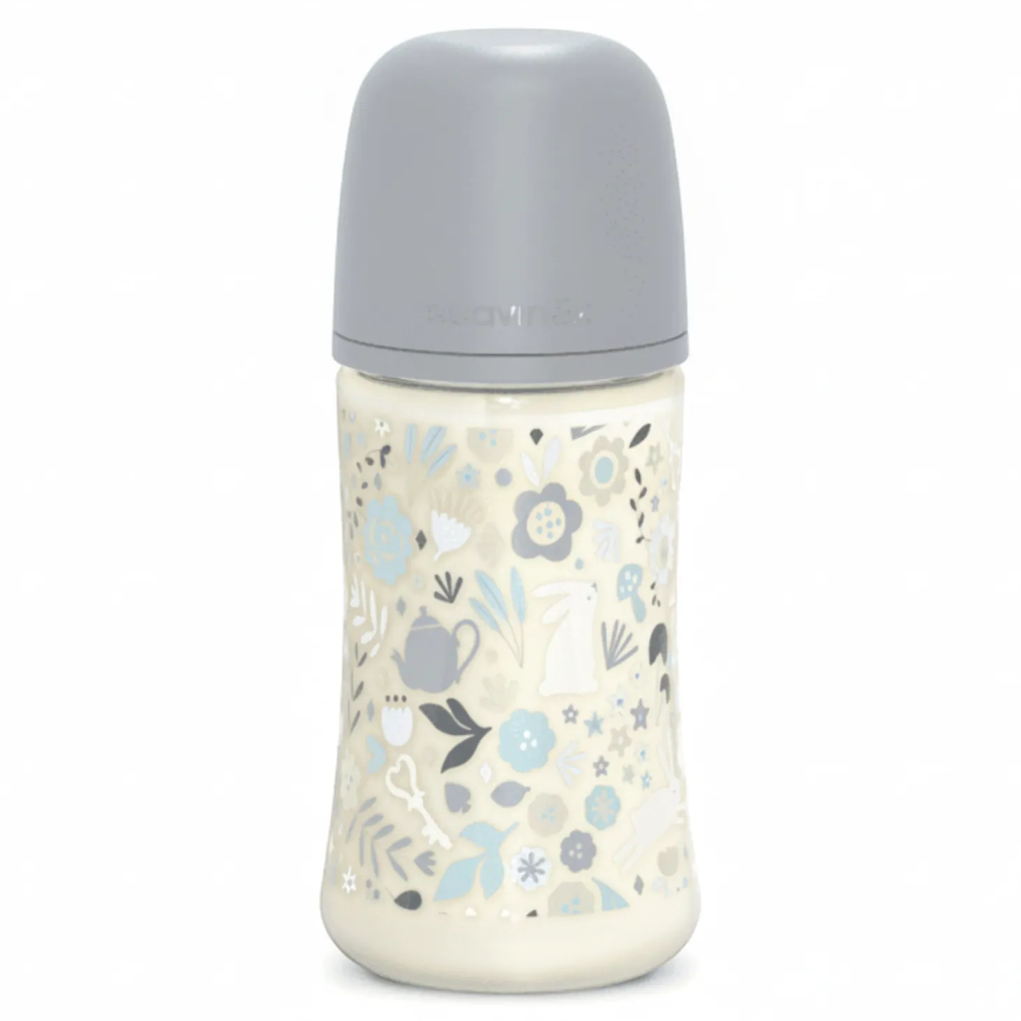 Butelka 270 ml ze smoczkiem fizjologicznym SX Pro o średnim przepływie - niebieska liberty Wonderland