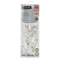 Butelka 360 ml ze smoczkiem fizjologicznym SX Pro o szybkim przepływie - niebieska liberty Wonderland