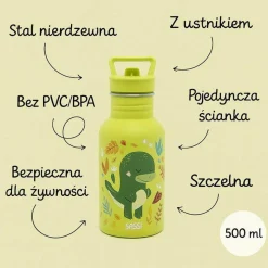 Butelka na wodę bidon 500 ml - Dinozaur