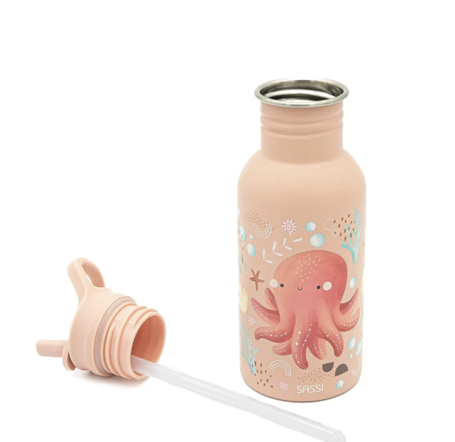 Bidony I Butelki|Bidony I Butelki | SASSI Butelka na wodę bidon 500 ml - Ośmiornica