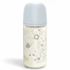 Butelki Do Karmienia|Butelki I Akcesoria | Suavinex Butelka szklana SX PRO średni przepływ 240ml niebieska liberty Wonderland