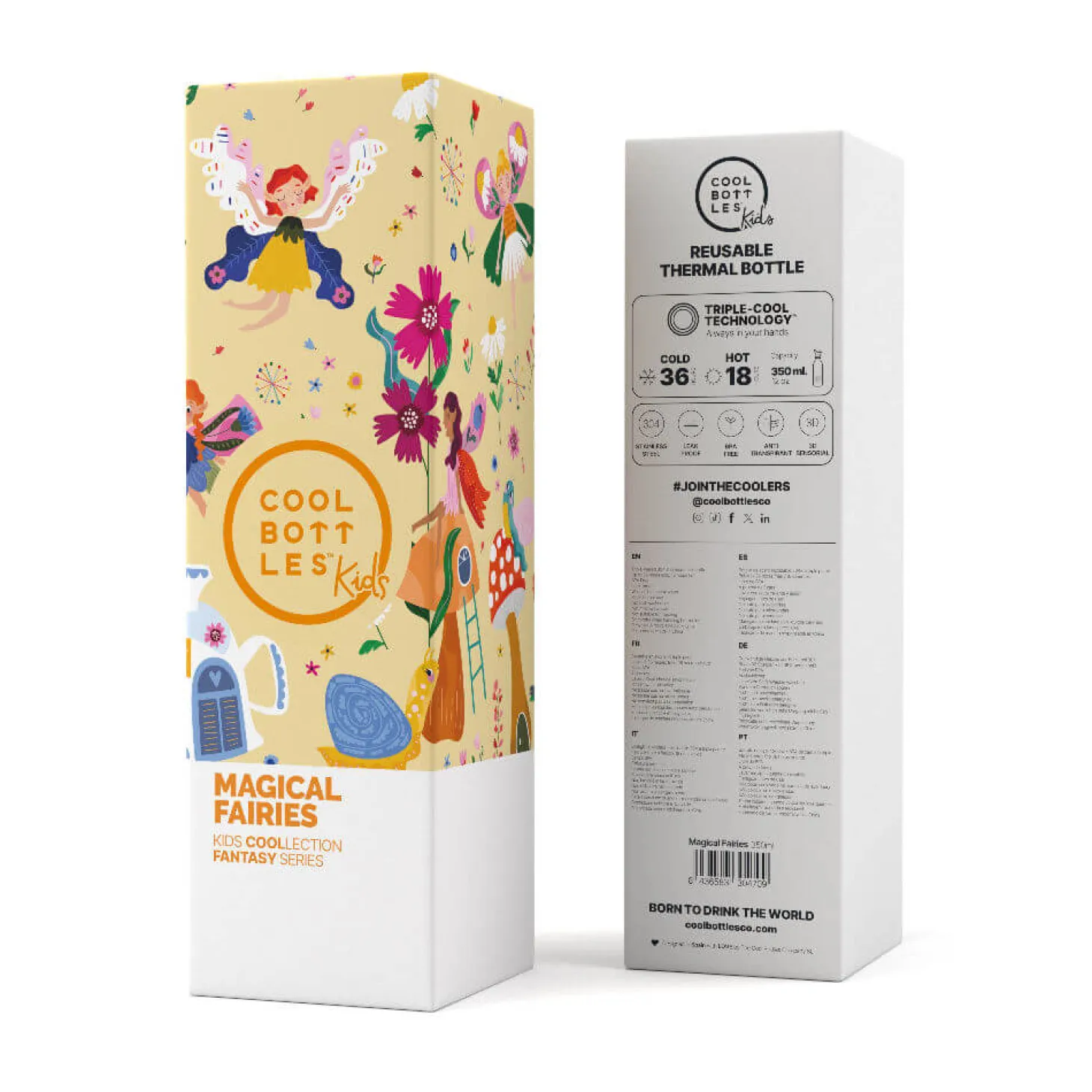 Bidony I Butelki|Bidony I Butelki | Cool Bottles Butelka termiczna Kids Triple cool - Tudor Village, 350 ml