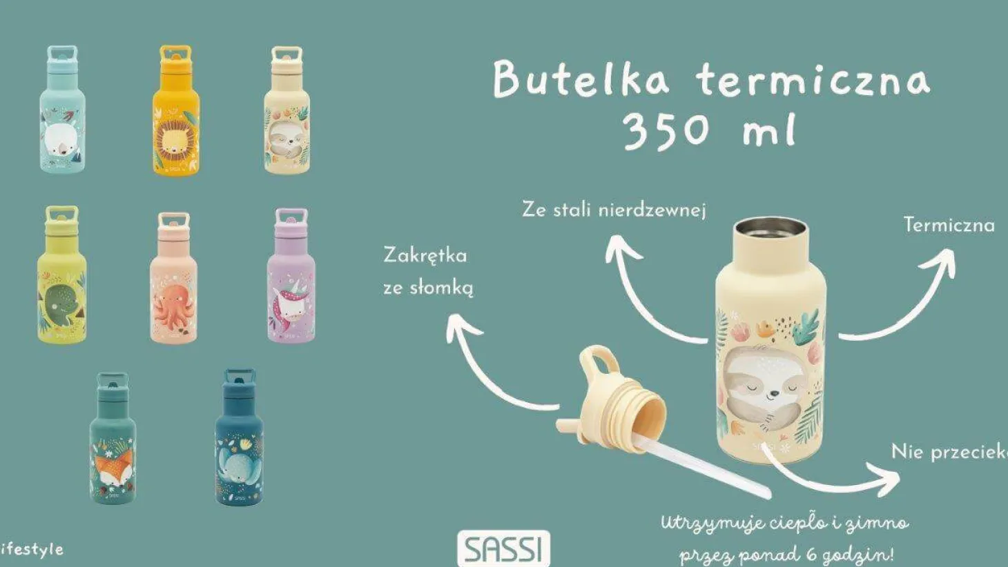 Butelka termiczna 350 ml - Jednorożec