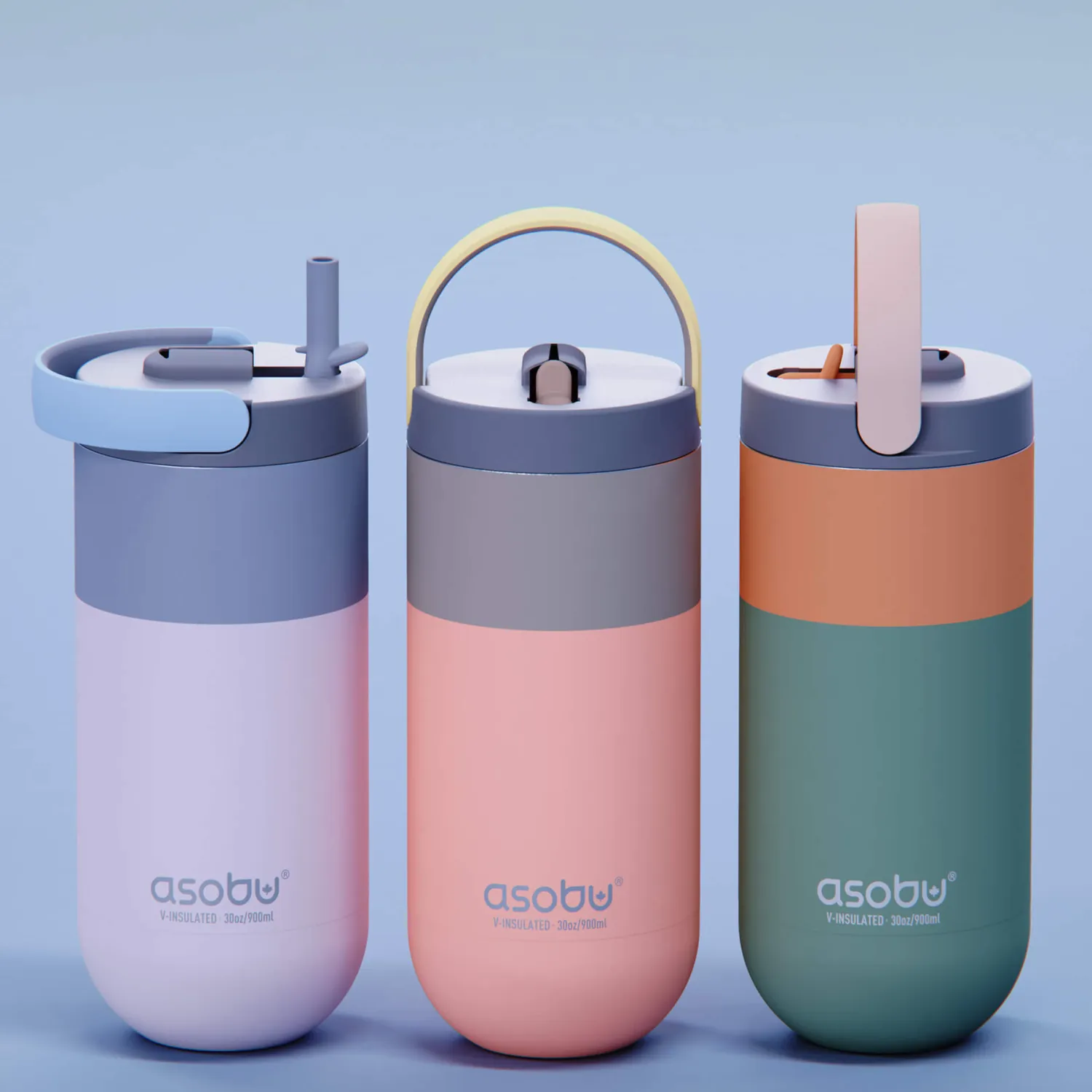 Butelki I Bidony | Asobu Butelka termiczna Orbit, 900 ml - pastelowy brzoskwiniowy