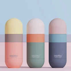Butelki I Bidony | Asobu Butelka termiczna Orb, 420 ml - pastelowy brzoskwiniowy