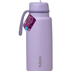 Butelka termiczna ze składanym ustnikiem, termos ze stali nierdzewnej - Lilac Love, 1l
