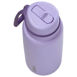 Butelka termiczna ze składanym ustnikiem, termos ze stali nierdzewnej - Lilac Love, 1l