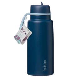 Bidony I Butelki|Butelki I Bidony | b.box Butelka termiczna ze składanym ustnikiem, termos ze stali nierdzewnej - Midnight, 1l