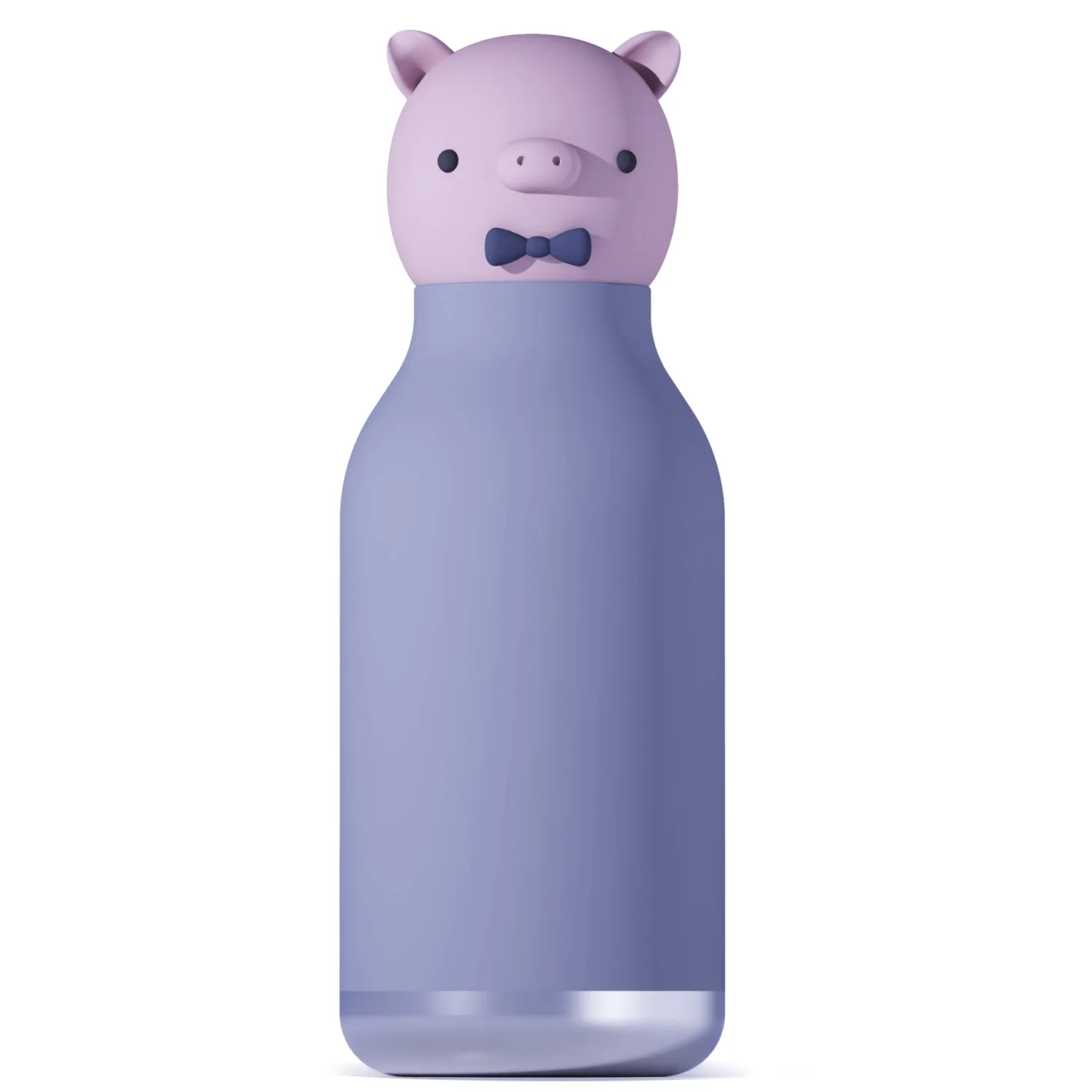 Butelka termiczna ze słomką Bestie, 460 ml - Świnka