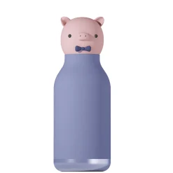 Butelka termiczna ze słomką Bestie, 460 ml - Świnka