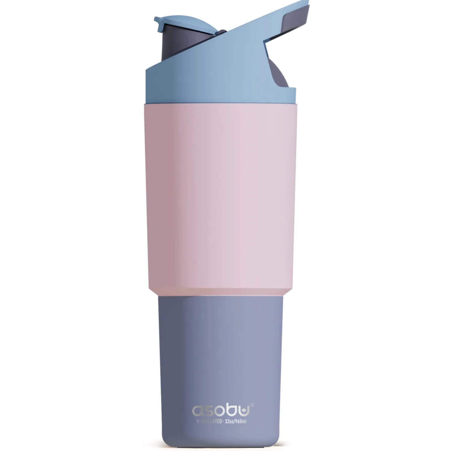 Butelki I Bidony | Asobu Butelka termiczna ze słomką Cosmic, 960ml- pastelowy różowy