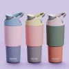 Butelka termiczna ze słomką Cosmic, 960ml - pastelowy zielony