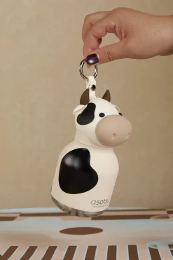 Bidony I Butelki|Bidony I Butelki | Asobu Butelka termiczna ze słomką Mini Bestie, 200 ml - Krowa