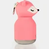Butelka termiczna ze słomką Mini Bestie, 200 ml - Różowy Lis