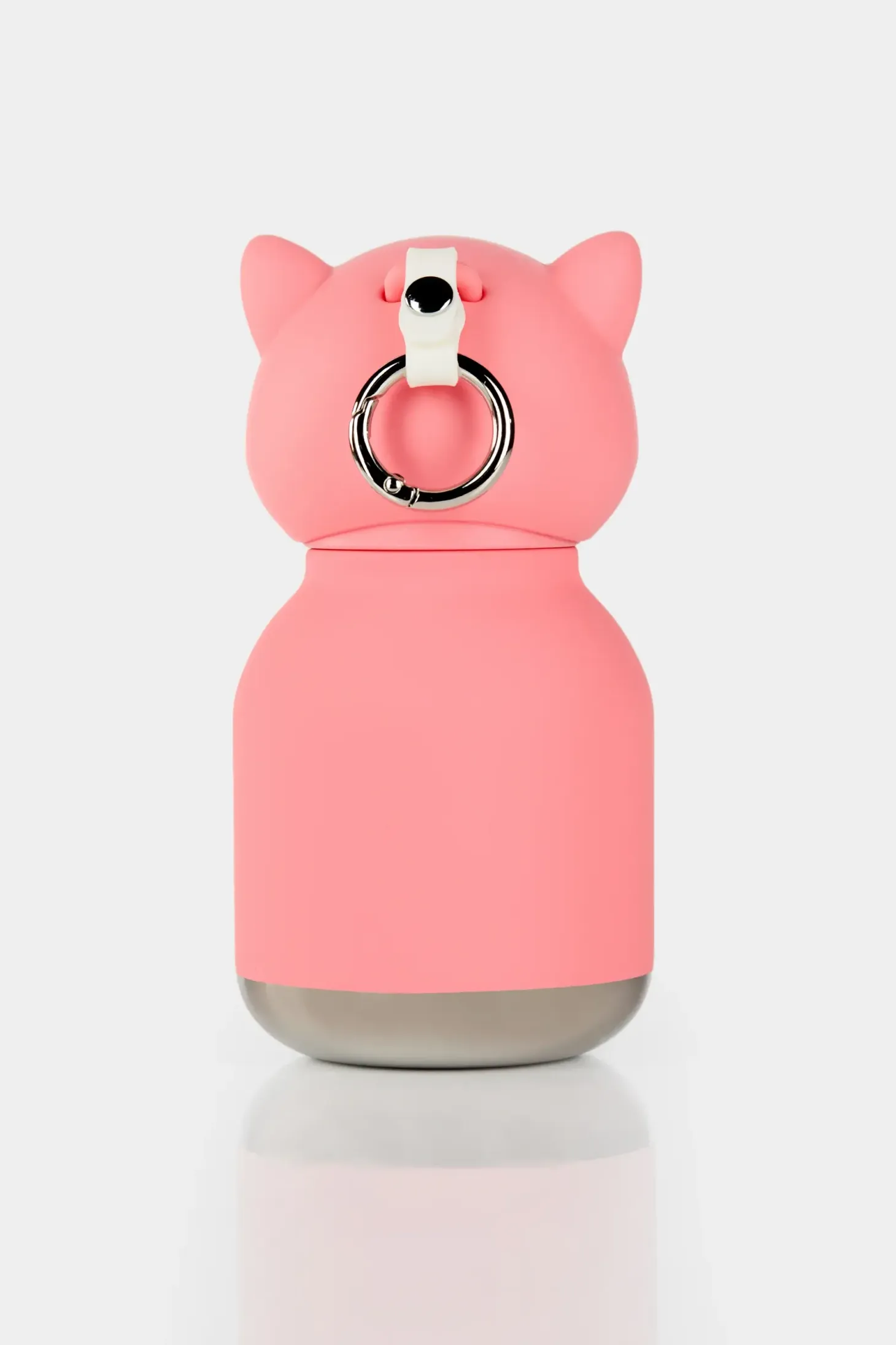 Butelka termiczna ze słomką Mini Bestie, 200 ml - Różowy Lis