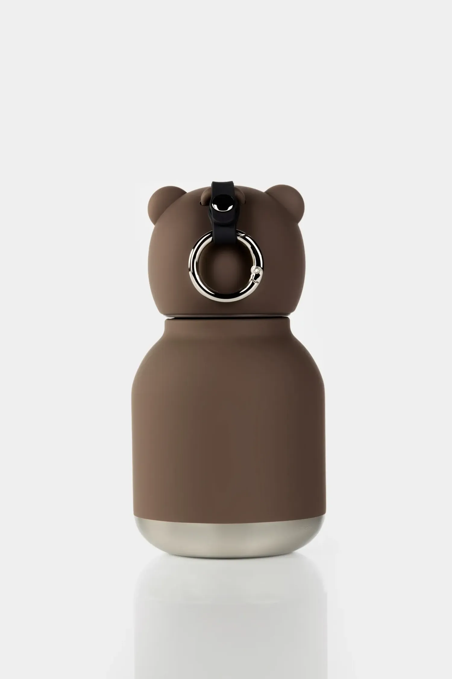 Bidony I Butelki|Bidony I Butelki | Asobu Butelka termiczna ze słomką Mini Bestie, 200 ml - Brązowy Niedźwiedź