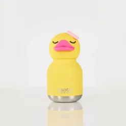 Bidony I Butelki|Bidony I Butelki | Asobu Butelka termiczna ze słomką Mini Bestie, 200 ml - Kaczuszka