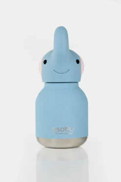 Butelka termiczna ze słomką Mini Bestie, 200 ml - Słoń