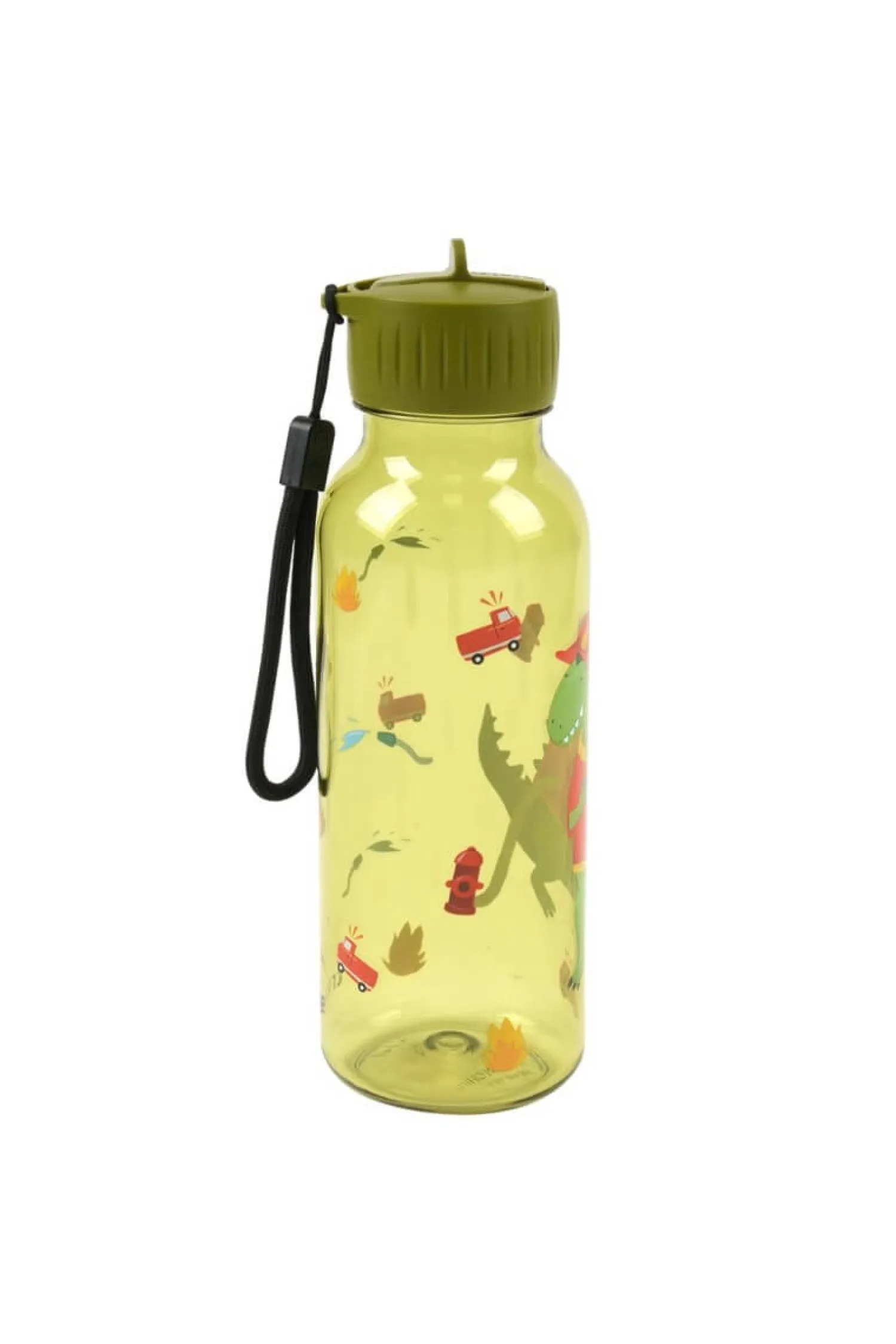 Bidony I Butelki|Bidony I Butelki | Trixie Butelka tritanowa, 500 ml - Strażak Dino