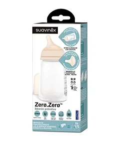 Butelki Do Karmienia|Butelki I Akcesoria | Suavinex Butelka ze smoczkiem o średnim przepływie 270ml zero zero