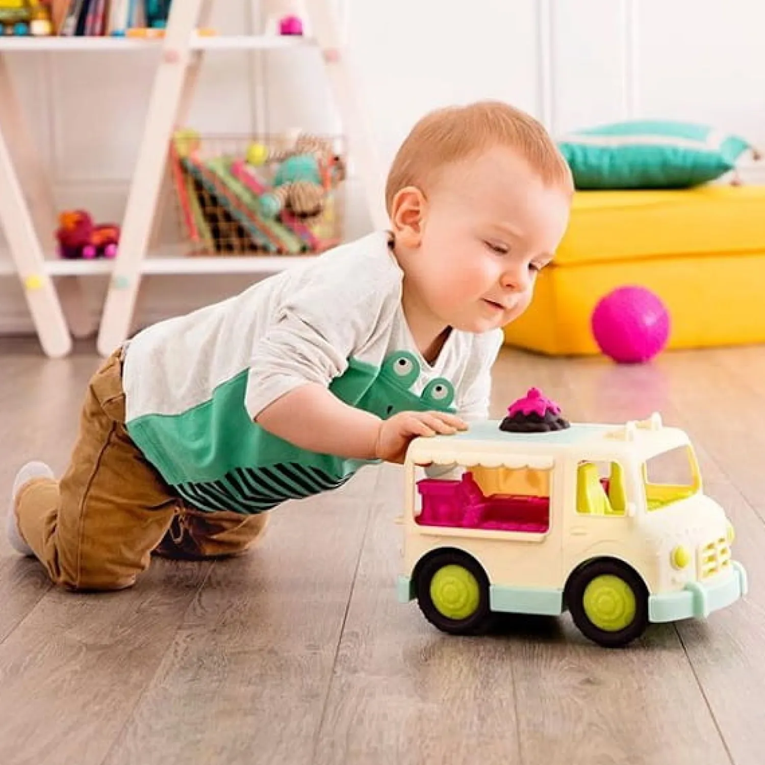 2 Lata +|12M+ | Wonder Wheels CIĘŻARÓWKA z LODAMI – Ice Cream Truck