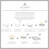 Ciepły kocyk ze 100% wełny merino cream - premium collection